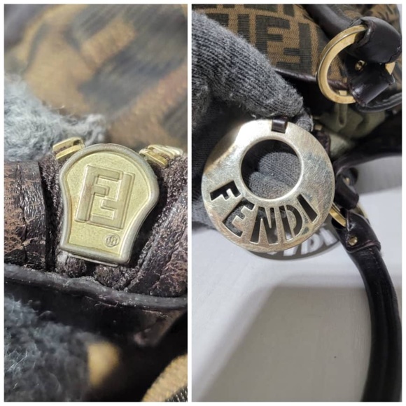 Authentic FENDI Tobacco Zucca Print Chef Large Tote Bag Brown - Picture 7 of 13